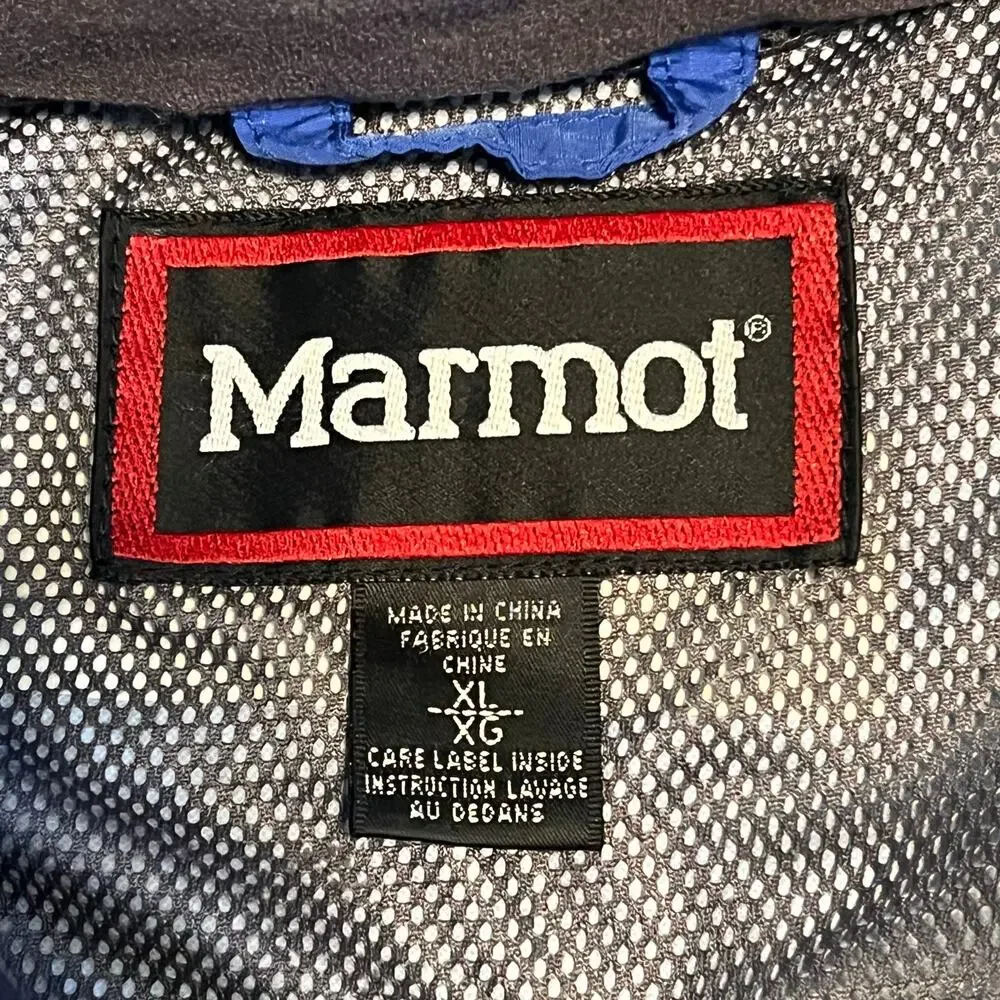 Marmot Armstrong Stretch Jacket Waterproof Hooded Coat Blue Men's XL